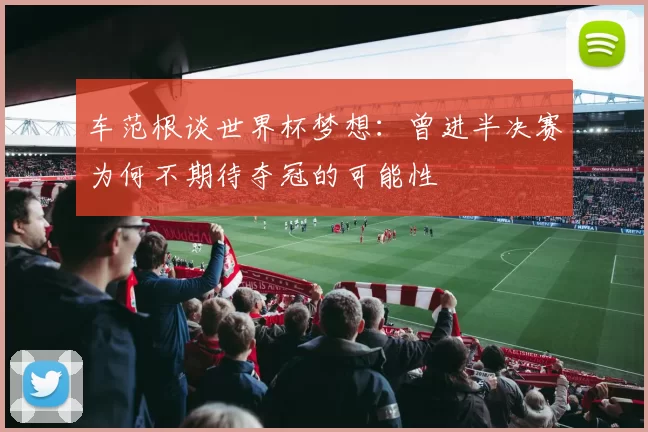 车范根谈世界杯梦想：曾进半决赛为何不期待夺冠的可能性
